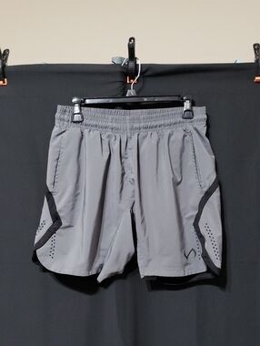 Men's TLF Contender Athletic Shorts. Gray & Black. Size: Small